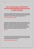 WGU C957 &lbrace;Applied Algebra &rcub; QUESTIONS WITH &NewLine;ACCURATE VERIFIED ANSWERS &lpar;ACCURATE SOLUTIONS&rpar; &NewLine;A&plus; PASSED&excl;&excl; 2026 EXAM 