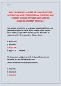 WGU C957 APPLIED ALGEBRA OA EXAM LATEST 2026 &NewLine;ACTUAL EXAM WITH COMPLETE EXAM QUESTIONS AND &NewLine;CORRECT DETAILED ANSWERS &lpar;100&percnt; VERIFIED &NewLine;ANSWERS&rpar; &vert;ALREADY GRADED A&plus;