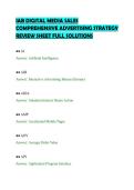 IAB DIGITAL MEDIA SALES&NewLine;COMPREHENSIVE ADVERTISING STRATEGY&NewLine;REVIEW SHEET FULL SOLUTION