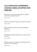 ACLS CERTIFICATION COMPREHENSIVE&NewLine;ADVANCED CARDIAC LIFE SUPPORT STUDY&NewLine;GUIDE 2026