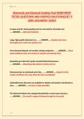 Diamonds and Diamond Grading Final EXAM MOST &NewLine;TESTED QUESTIONS AND VERIFIED SOLUTIONS&sol;GET IT &NewLine;100&percnt; ACCURATE&excl;&excl; 2026&excl;&excl;