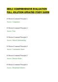 IBOLC COMPREHENSIVE EVALUATION&NewLine;FULL SOLUTION UPDATED STUDY GUIDE