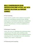 IBOLC COMPREHENSIVE EXAM&NewLine;CERTIFICATION PREP ACTUAL TEST WITH&NewLine;VERIFIED SOLUTIONS 100 PERCENT&NewLine;CORRECT&NewLine;