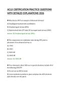 ACLS CERTIFICATION PRACTICE QUESTIONS&NewLine;WITH DETAILED EXPLANATIONS 2026