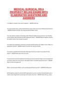 Medical-Surgical RN Assessment Preparation &ndash; Comprehensive Practice Questions with Elaborated Answers for Relias and Prophecy-Style Nursing Exams