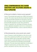 CPMA COMPREHENSIVE TEST PAPER&NewLine;QUESTIONS AND SOLUTIONS GRADED A&plus;&NewLine;FULLY UPDATED&NewLine;