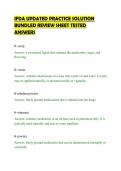 IFDA UPDATED PRACTICE SOLUTION&NewLine;BUNDLED REVIEW SHEET TESTED&NewLine;ANSWERS&NewLine;