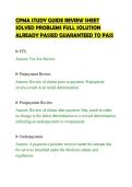 CPMA STUDY GUIDE REVIEW SHEET&NewLine;SOLVED PROBLEMS FULL SOLUTION&NewLine;ALREADY PASSED GUARANTEED TO PASS
