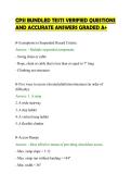 CPSI BUNDLED TESTS VERIFIED QUESTIONS&NewLine;AND ACCURATE ANSWERS GRADED A&plus;