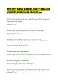 CPSI TEST BANK ACTUAL QUESTIONS AND&NewLine;VERIFIED RESPONSES GRADED A&plus;