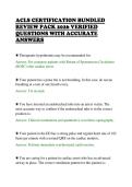 ACLS CERTIFICATION BUNDLED&NewLine;REVIEW PACK 2026 VERIFIED&NewLine;QUESTIONS WITH ACCURATE&NewLine;ANSWERS