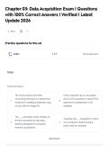 Chapter 03&colon; Data Acquisition Exam &vert; Questions&NewLine;with 100&percnt; Correct Answers &vert; Verified &vert; Latest&NewLine;Update 2026