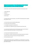Relias Assessments - Core Mandatory Part I Exam Study Questions with Certified Solutions