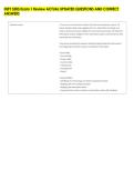 INSY 3305 Exam 1 Review ACTUAL UPDATED QUESTIONS AND CORRECT &NewLine;ANSWERS 