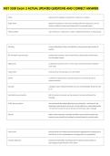 INSY 3330 Exam 2 ACTUAL UPDATED QUESTIONS AND CORRECT ANSWERS 