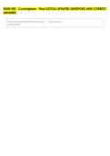 IHUM 202 - Cunningham - Final ACTUAL UPDATED QUESTIONS AND CORRECT &NewLine;ANSWERS 