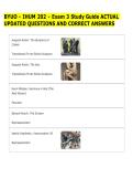BYUO - IHUM 202 - Exam 3 Study Guide ACTUAL &NewLine;UPDATED QUESTIONS AND CORRECT ANSWERS 