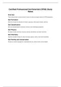 CPSS Comprehensive Soil Science Study Notes