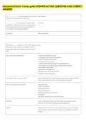 Assessment Exam 1 study guide UPDATED ACTUAL QUESTIONS AND CORRECT &NewLine;ANSWERS 