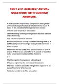 FDNY Z-51 2026&sol;2027 ACTUAL &NewLine;QUESTIONS WITH VERIFIED &NewLine;ANSWERS&period; 