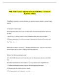 PNB 2250 Exam 4 &ndash;Questions with CORRECT Answers &NewLine;&lpar;Latest Update&rpar; 