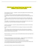 PNB 2264 Unit 8 - Skeletal Muscle Exam -Questions with &NewLine;CORRECT Answers &lpar;Latest Update&rpar; 