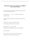 PNB 2264 Practical &num;2 Exam &ndash;Questions with CORRECT &NewLine;Answers &lpar;Latest Update&rpar; 