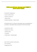 PNB Practical II Exam &ndash;Questions with CORRECT &NewLine;Answers &lpar;Latest Update&rpar;