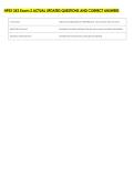 HPEX 353 Exam 2 ACTUAL UPDATED QUESTIONS AND CORRECT ANSWERS 