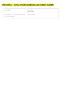 HPEX 310 Test 1 ACTUAL UPDATED QUESTIONS AND CORRECT ANSWERS 