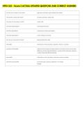 HPEX 353 - Exam 3 ACTUAL UPDATED QUESTIONS AND CORRECT ANSWERS 