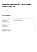 Praxis 7815 Exam Questions & Answers 100&percnt;&NewLine;Verified &lpar;Grade A&plus;&rpar;