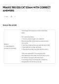 PRAXIS 7815 ESS CKT EXAM WITH CORRECT&NewLine;ANSWERS