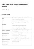Praxis &lpar;7815&rpar; Social Studies Questions and&NewLine;Answers