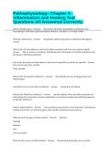 Pathophysiology&colon; Chapter 5 - Inflammation and Healing Test Questions All Answered Correctly&period;