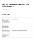 Praxis 7815 Exam Questions & Answers 100&percnt;&NewLine;Verified &lpar;Grade A&plus;&rpar;