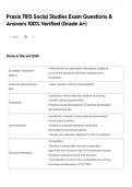 Praxis 7815 Social Studies Exam Questions &&NewLine;Answers 100&percnt; Verified &lpar;Grade A&plus;&rpar;