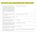 HMGT 3260 Final ACTUAL UPDATED QUESTIONS AND CORRECT ANSWERS 