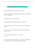 CBMT Exam Questions and Answers &lpar;Grade A&plus;&rpar;