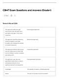 CBMT Exam Questions and Answers &lpar;Grade A&plus;&rpar;