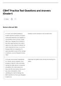 CBMT Practice Test Questions and Answers&NewLine;&lpar;Grade  A&plus;&rpar;