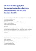 VA Alternative Energy System&NewLine;Contracting Practice Exam Questions&NewLine;And Answers With Verified Study&NewLine;Solutions Rated A&plus;