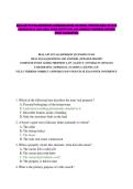 REAL-ESTATE-SALESPERSON-LICENSING-EXAM&colon; NATIONAL PORTION REAL ESTATE PRINCIPLES & LAW &vert; REAL EXAM QUESTIONS AND CORRECT ANSWERS 206&sol;2027 &lpar;PASS GUARANTEE&rpar;