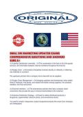 BMAL 590 MARKETING UPDATED EXAMS COMPREHENSIVE QUESTIONS AND ANSWERS