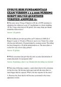 EVOLVE HESI FUNDAMENTALS&NewLine;EXAM VERSION 1 2 3 2026 NURSING&NewLine;SCRIPT SOLVED QUESTIONS&NewLine;VERIFIED ANSWERS A&plus;