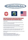 WGU D204 THE DATA ANALYTICS LATEST EXAMS ACTUAL QUESTIONS AND ANSWERS SURE A&period;pdf
