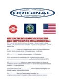 WGU D204 THE DATA ANALYTICS ACTUAL 2026 EXAM SCRIPT QUESTIONS AND ANSWERS SURE