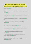 CM 150 Exam 1 UPDATED ACTUAL &NewLine;QUESTIONS AND CORRECT ANSWERS
