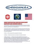 ARGUS CERTIFICATION UPDATED EXAM SCRIPT QUESTIONS AND ANSWERS SURE A&period;pdf