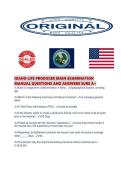 IDAHO LIFE PRODUCER MAIN EXAMINATION MANUAL QUESTIONS AND ANSWERS SURE A&period;pdf